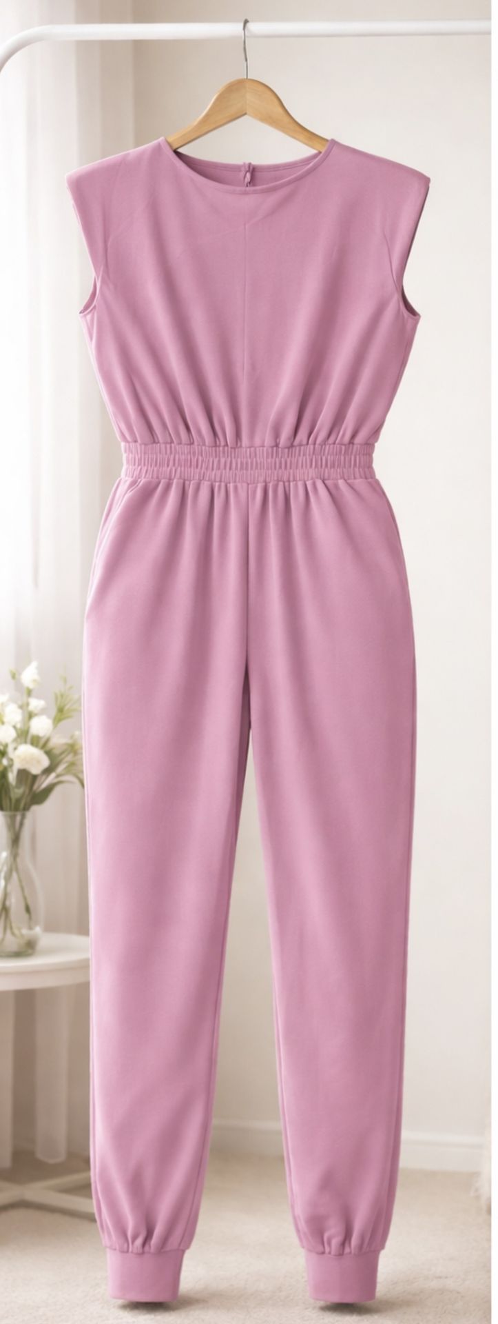 SHEIN Curve Lavender Pink Stretch Jumpsuit 1XL - photo 3