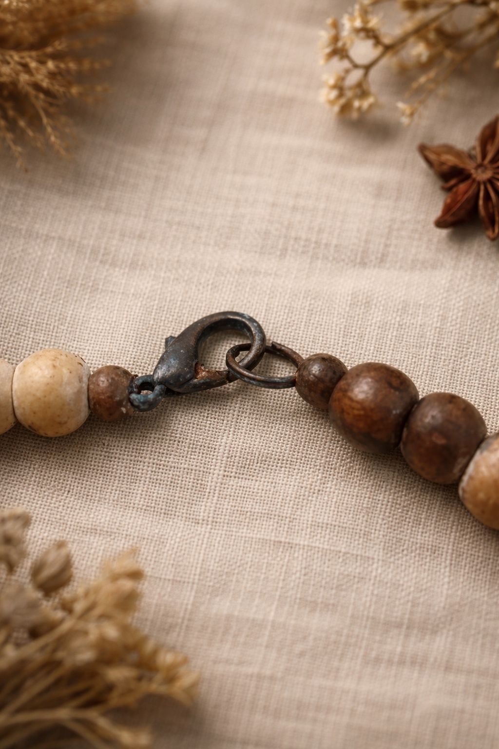 Vintage Boho Statement Necklace Faux Amber Pendant - photo 5