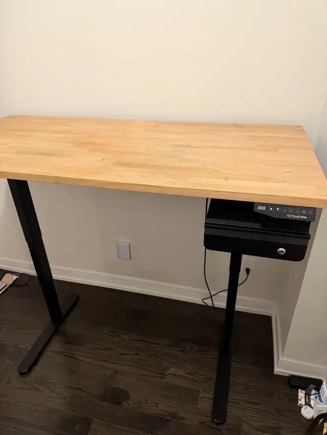 PrimeCables Standing Desk + IKEA GERTON Solid Wood Top - photo 4