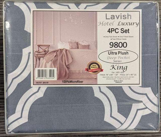 Luxe Hotel 4PC King Sheet Set - photo 2