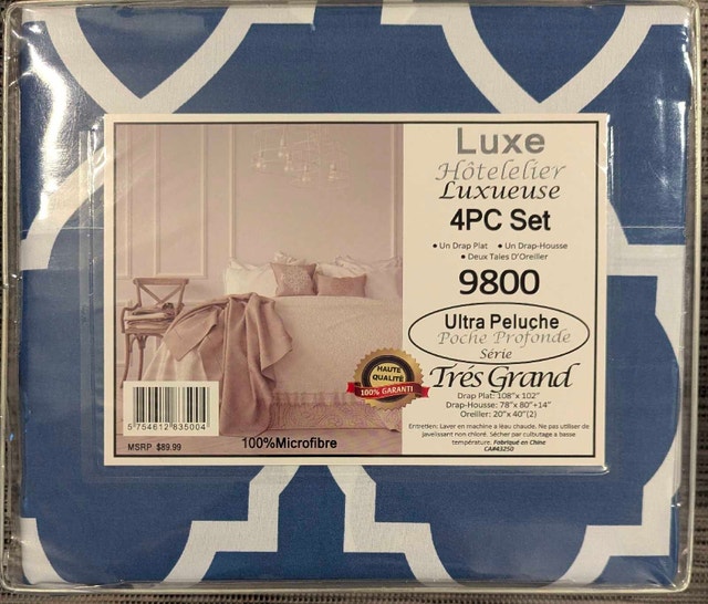 Luxe Hotel King Sheet Set