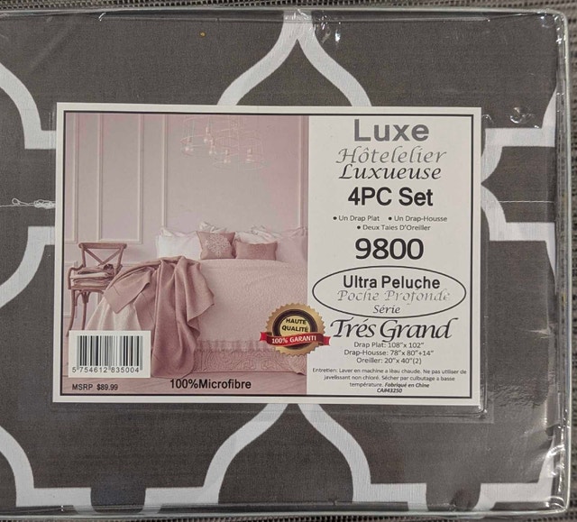 Lavish Hotel Luxury 4PC King Size Sheet Set