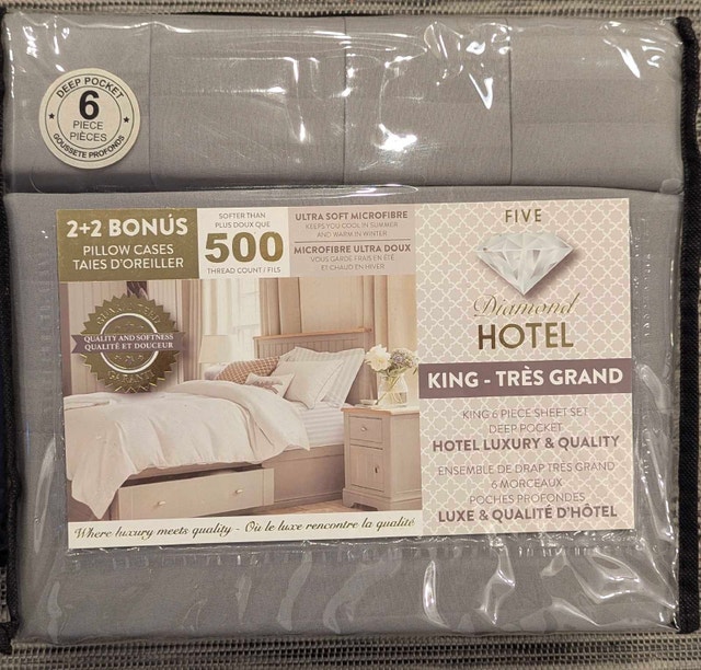 Diamond Hotel King Sheet Set