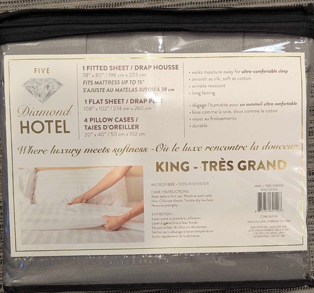 Diamond Hotel King Sheet Set - photo 2