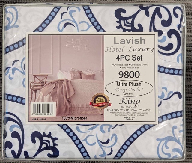 Lavish Hotel Luxury King Sheet Set