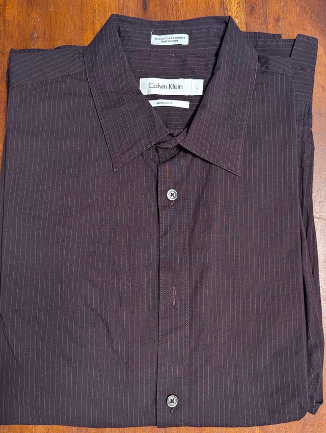 Calvin Klein Shirt Long Sleeve Size L