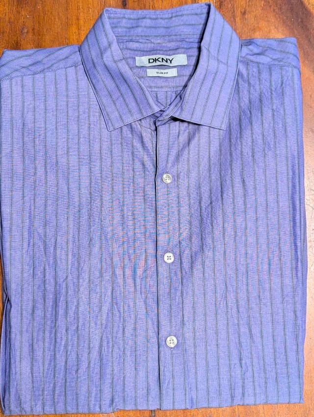 DKNY Dress Shirt Long Sleeve Size L