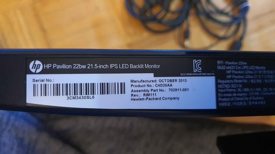 HP Pavilion LED Computer Monitor 21.5" - photo 5