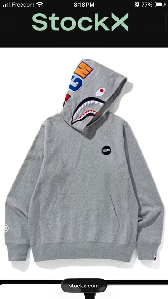 A Bathing Ape Bape Pull Over Hoodies