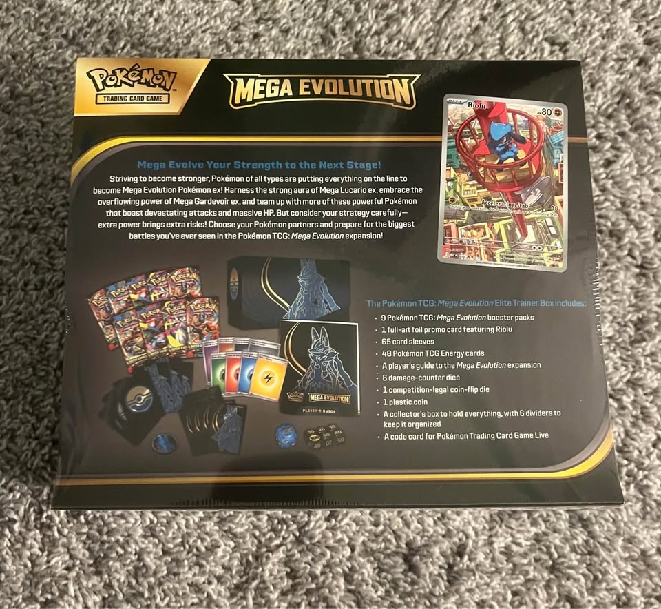 POKÉMON MEGA EVOLUTION LUCARIO ETB New Sealed - photo 2