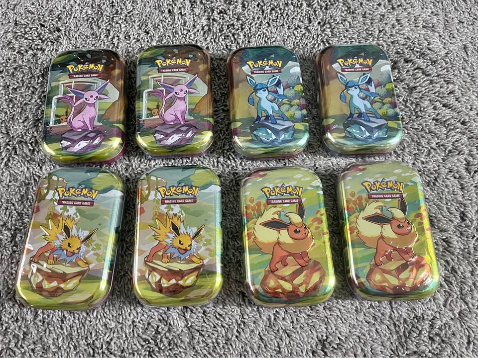 POKÉMON PRISMATIC MINI TIN LOT New Sealed