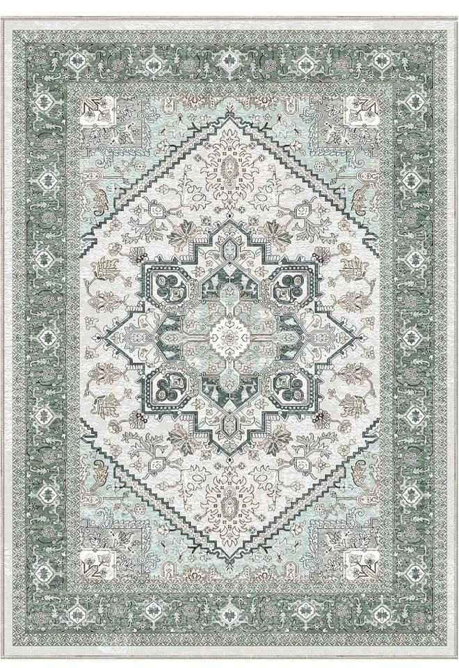 Soft 10x14 Area Rugs, Washable Faux Cashmere Carpet - photo 2