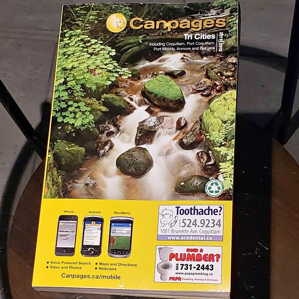 FREE yellow page from Coquitlam 2011