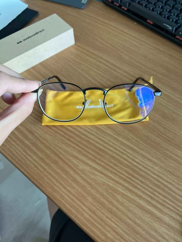Brand new eyebuydirect round metal blue light filter glasses - photo 2