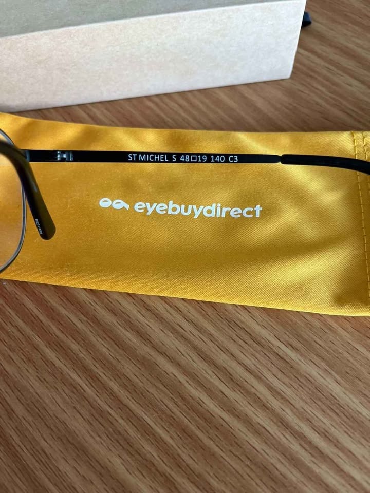 Brand new eyebuydirect round metal blue light filter glasses - photo 3