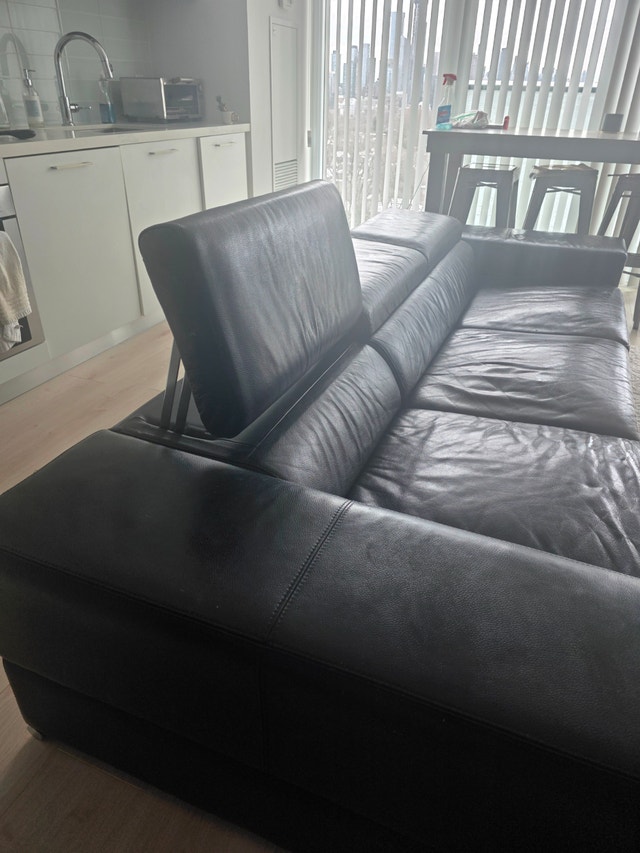 Natuzzi Italia Avana Leather Sofa - Modern, Adjustable - photo 3