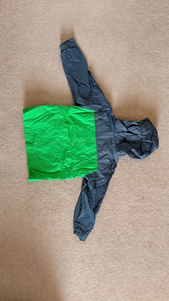 Columbia 4T Toddler Green Gray Rain Jacket Hooded - photo 2