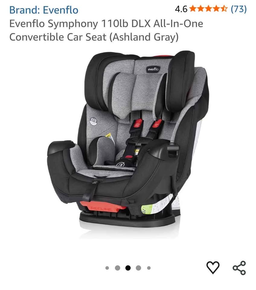 Evenflo Symphony DLX All-In-One Convertible Car Seat - photo 3