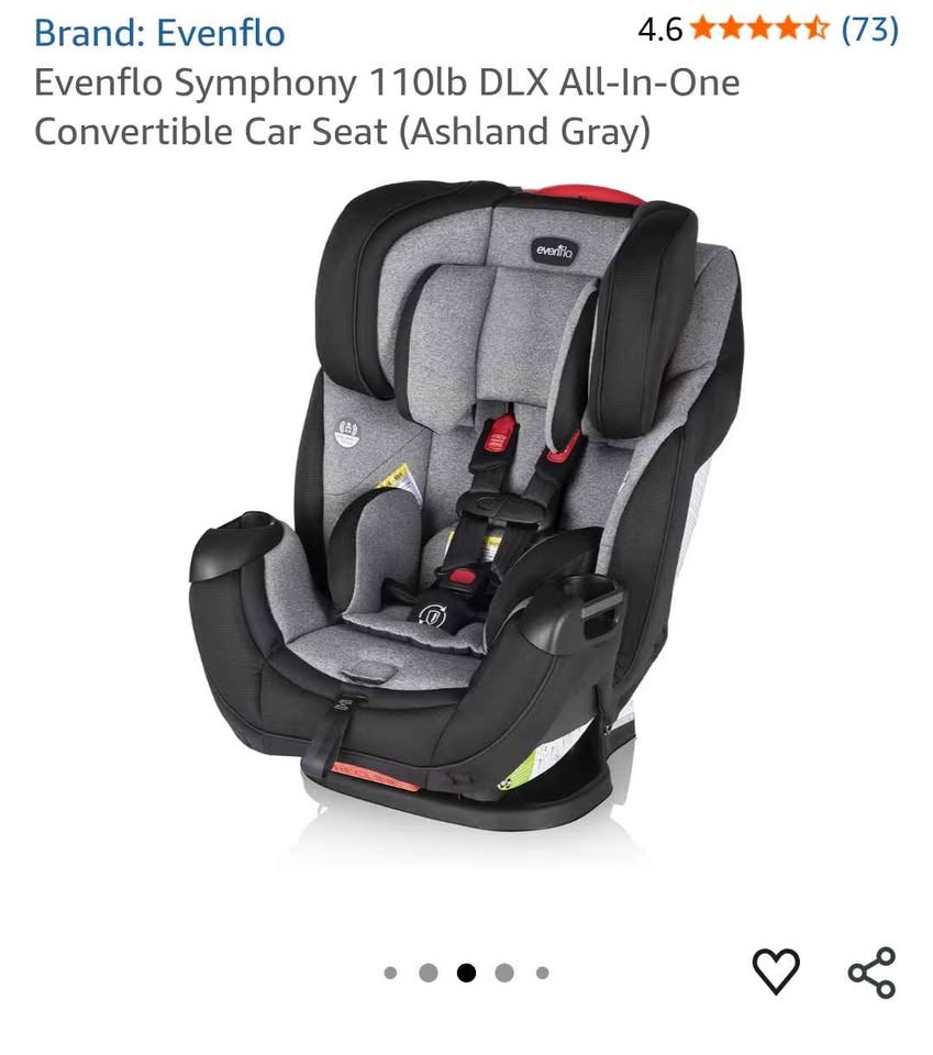 Evenflo Symphony DLX All-In-One Convertible Car Seat - photo 4