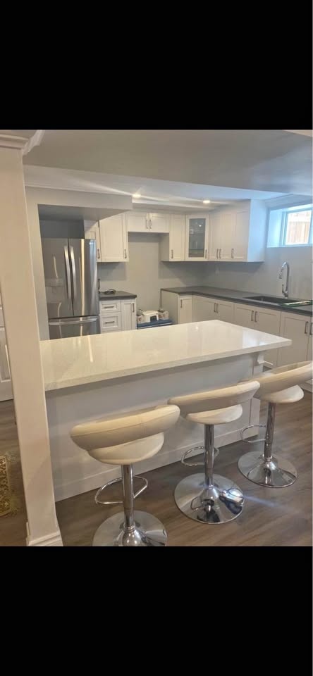 Solid Wood Island with Wine Rack