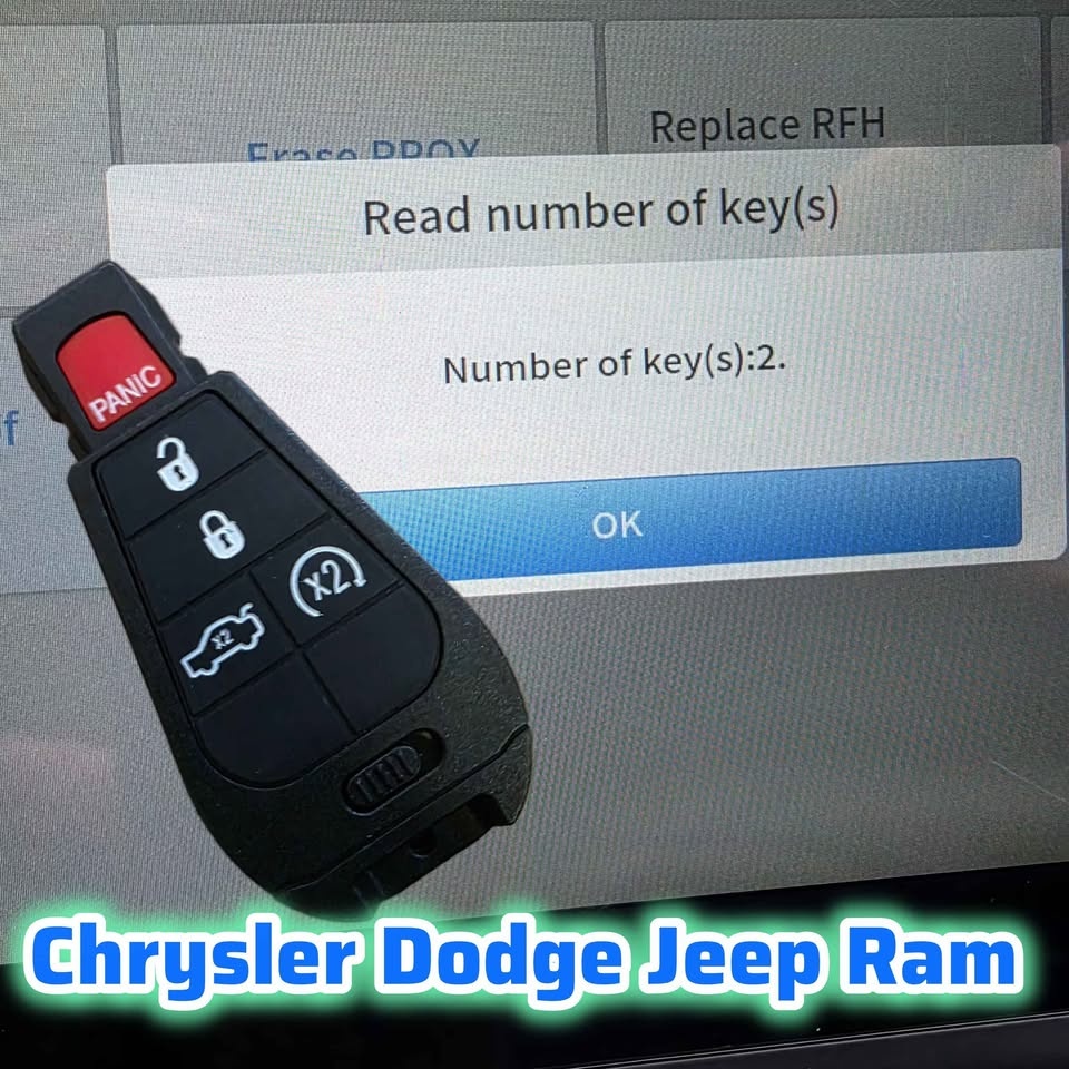 Key Fob Remotes for Dodge, Jeep, Chrysler, RAM