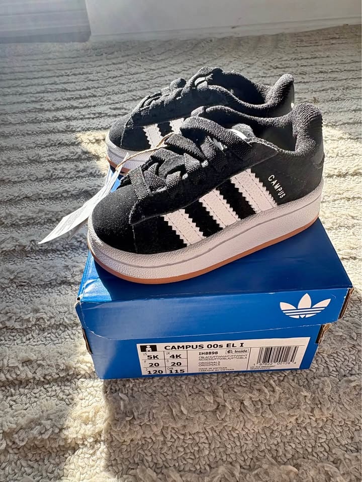 Adidas Campus 00s Comfort Closure Elastic Lace Shoes Kids US 5K