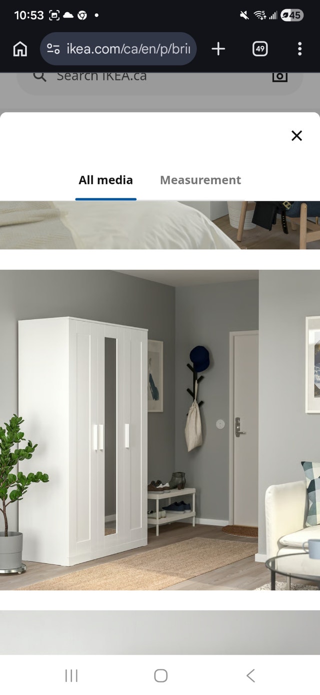 White wardrobe storage - Wardrobe with 3 doors, white - photo 3