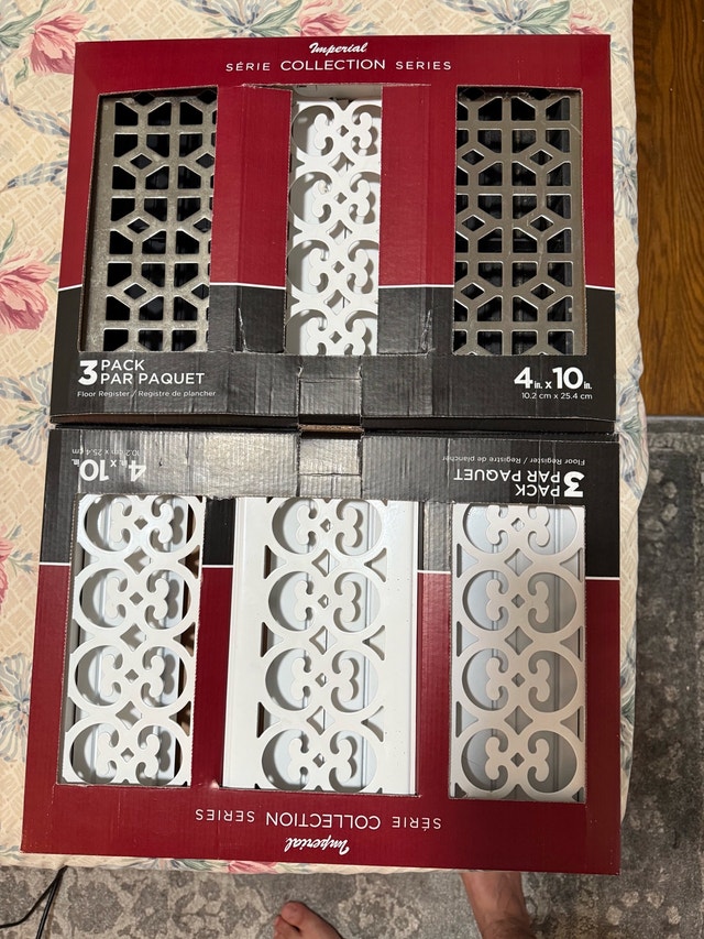 Floor Registers / Vent Covers – 4” x 10” – 6 (Brand New)