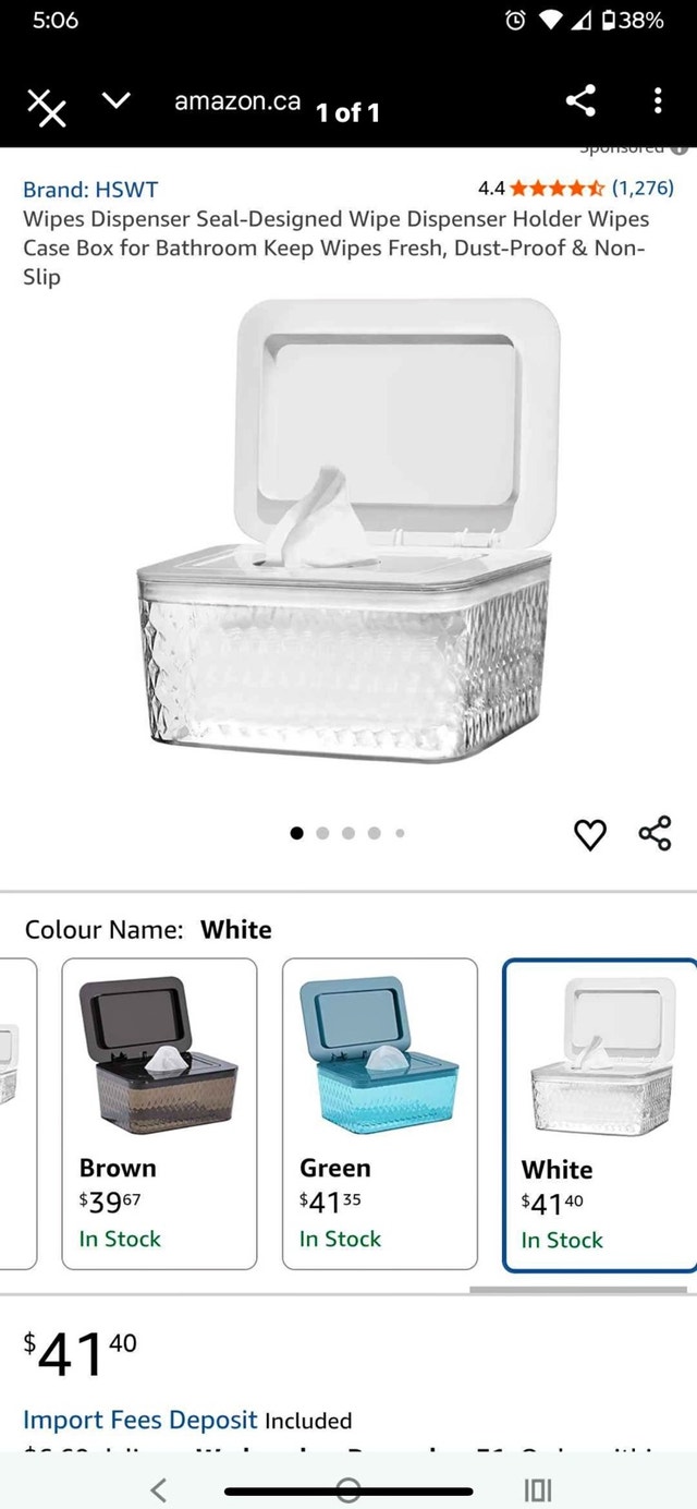 Wipe Dispenser Holder