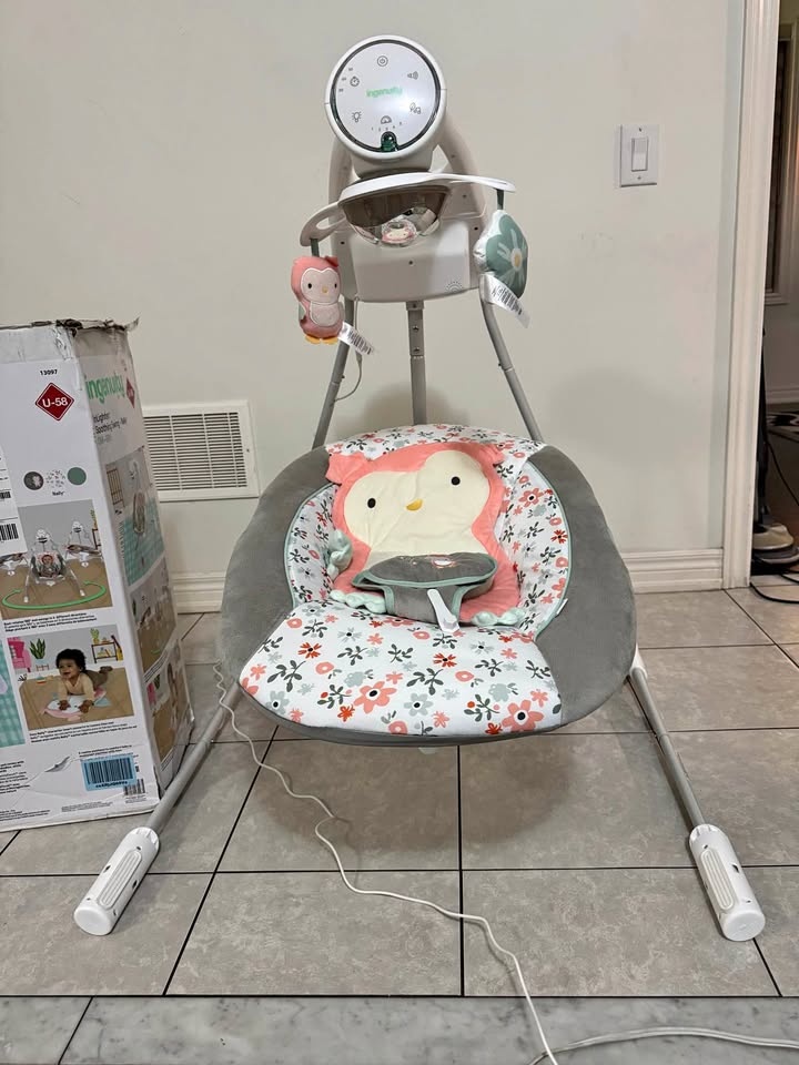 Ingenuity Soothing Baby Swing - Nally Owl