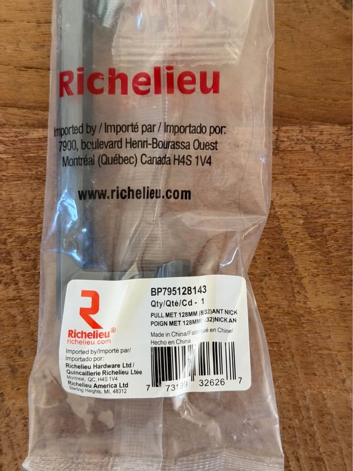30 x Richelieu 128mm Cabinet Pulls - Antique Nickel - photo 3