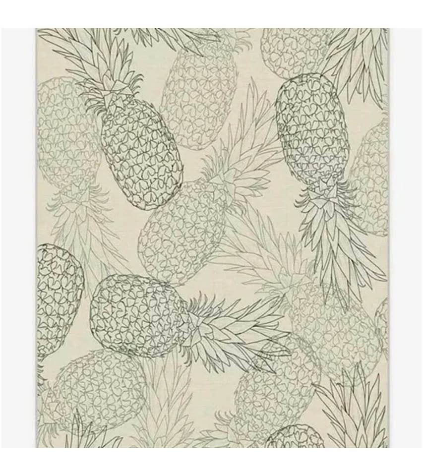 BNIB - Ruggable Pina Jade Runner / Rug - Pineapple Pattern (2.5’