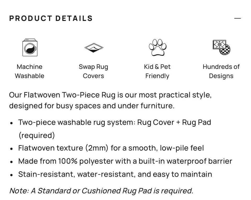 BNIB - Ruggable Pina Jade Runner / Rug - Pineapple Pattern (2.5’ - photo 5