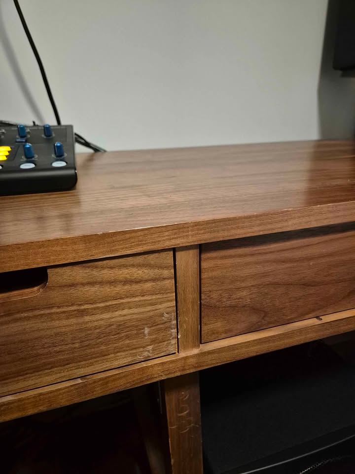 Solid Walnut Desk originally $2100 - photo 5
