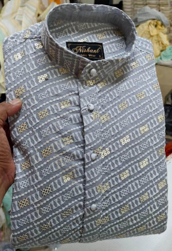 Sequence Kurta Pajama For Men - photo 5