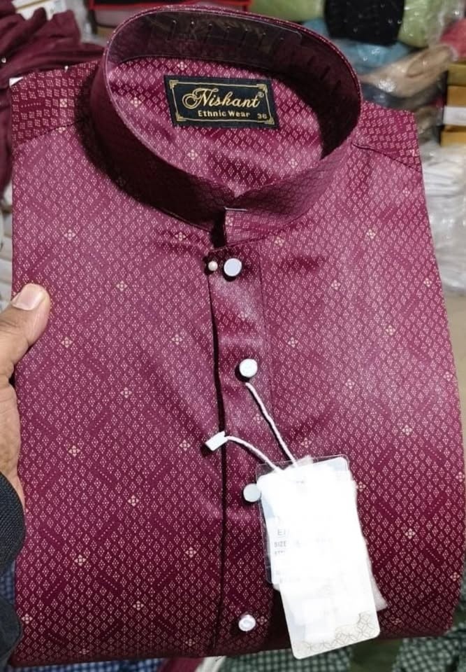 Cotton Kurta Pajama Set For Men - photo 2