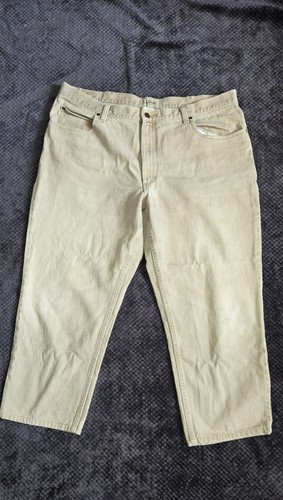 L.L. Bean Men's Tan Relaxed Fit Jeans 42x29