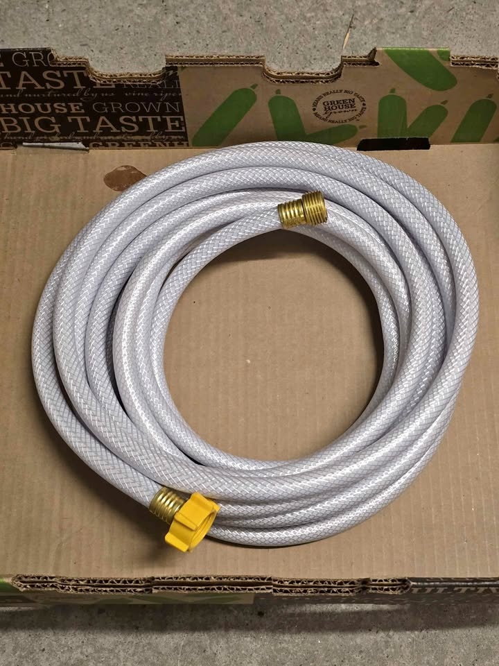 White Garden Hose