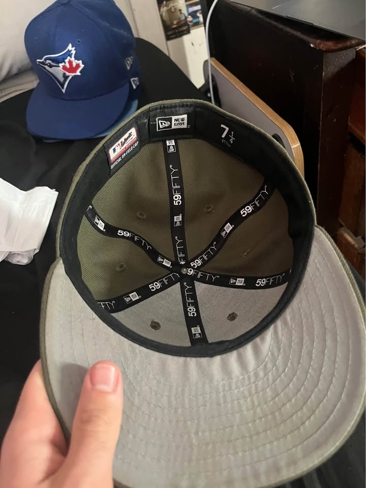 Toronto Blue Jays New Era 59FIFTY Hat - Olive Green Tactical - S - photo 2