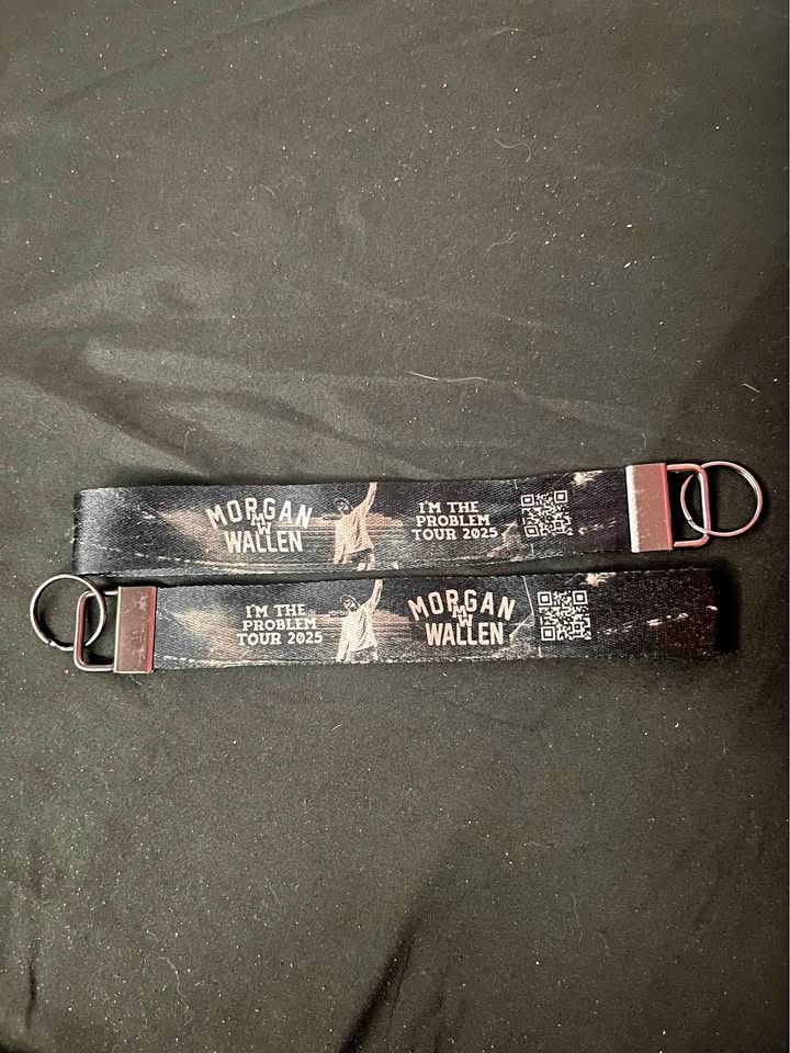 Morgan Wallen "I'm The Problem" Tour 2025 Keychain Wristlet (Set