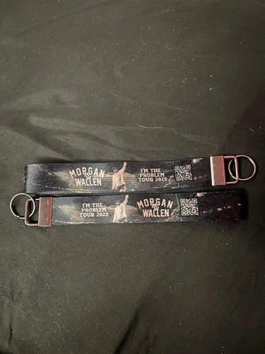 Morgan Wallen "I'm The Problem" Tour 2025 Keychain Wristlet (Set