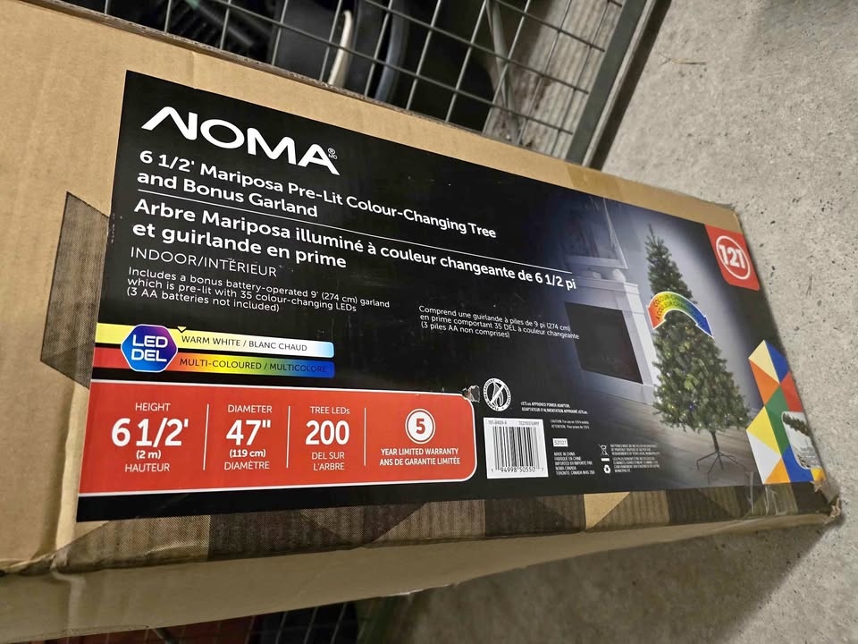 NOMA 6.5ft Pre-Lit Colour-Changing Christmas Tree