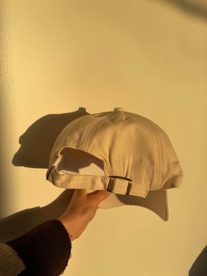 Embroidered Wiener Dog Cream Cap - photo 2