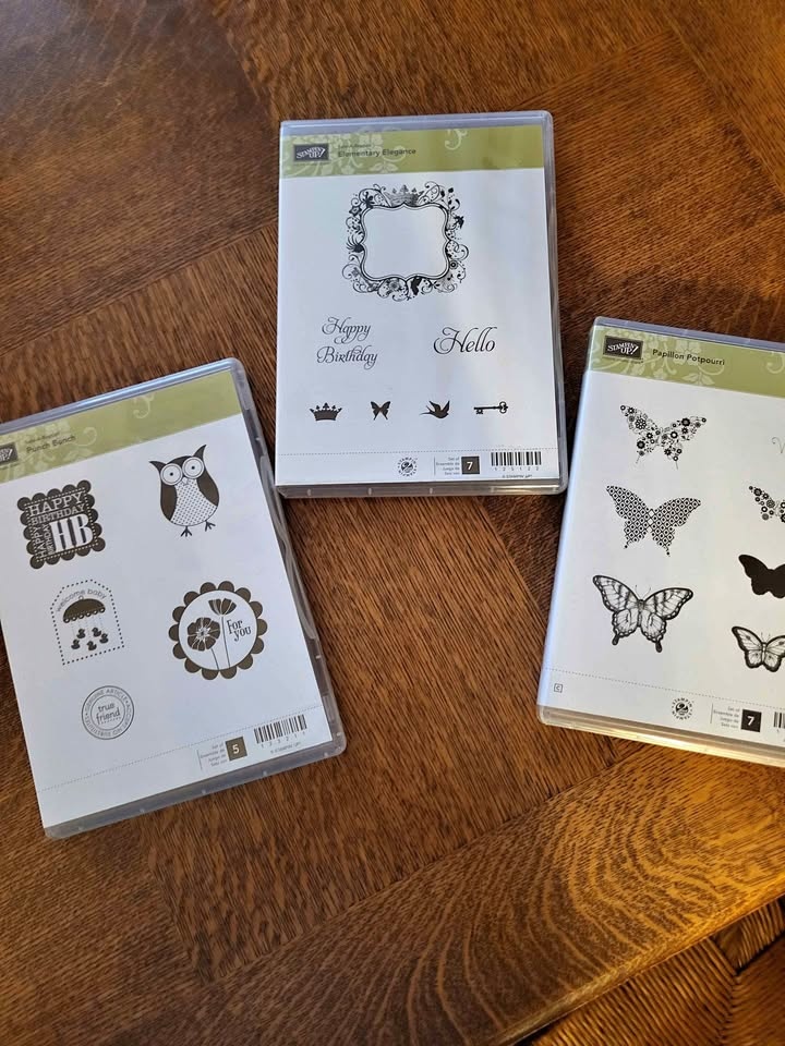3 Stampin' Up! Rubber Stamp Sets ($5 Each)