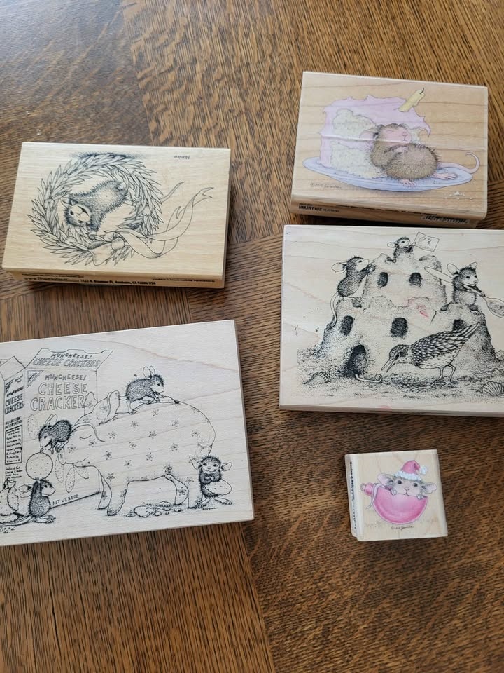 House Mouse Red Rubber Stamps $20 for All