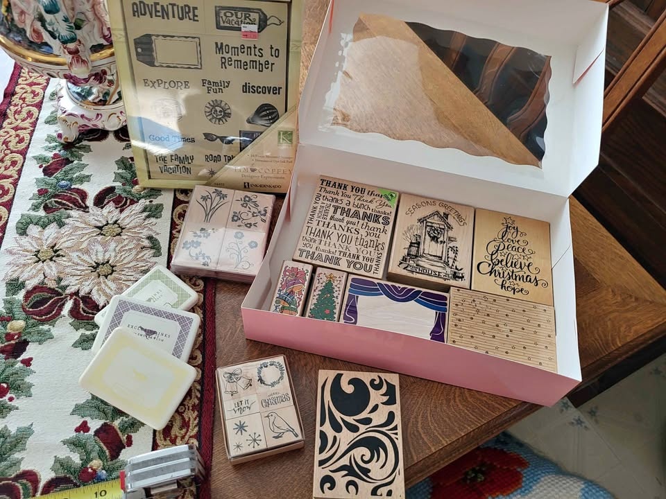 Christmas, Travel, Flowers (Wood and Foam) Stamps