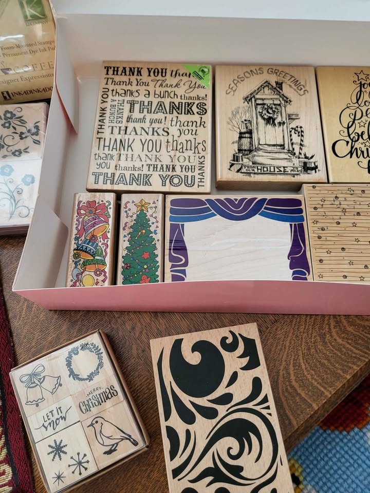 Christmas, Travel, Flowers (Wood and Foam) Stamps - photo 3