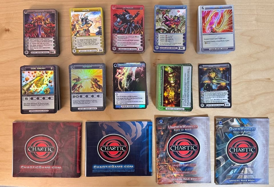 660 Chaotic TCG Cards + Play Mates + Rule Book