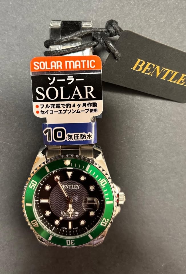 BRAND NEW Bentley Solar Matic watch - green - photo 4