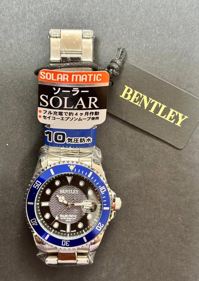 BRAND NEW Bentley Solar Matic watch - blue - photo 3